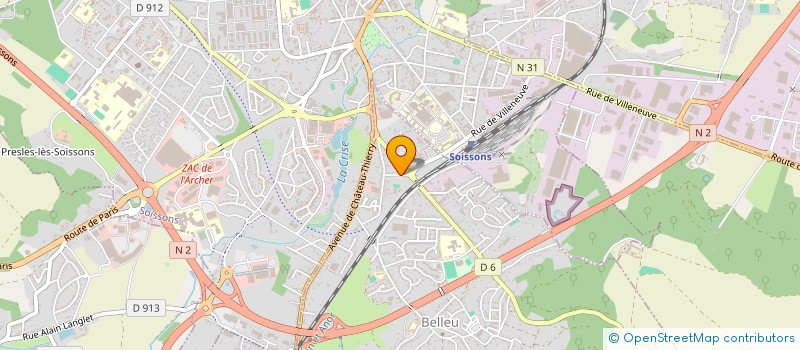 localisation de l'entreprise CLUB DE COUTURE DE BELLEU  BELLEU