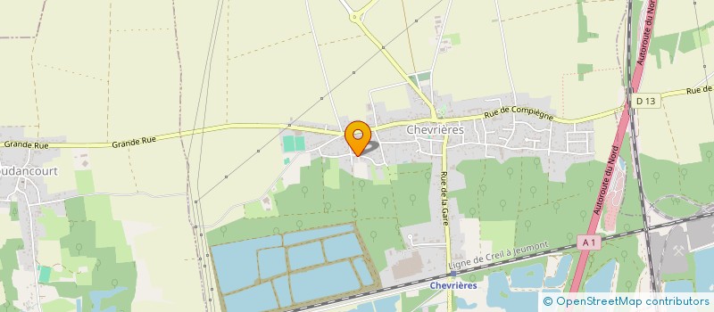 localisation de l'entreprise CLUB DE CYCLOTOURISME DE CHEVRIERES  CHEVRIERES