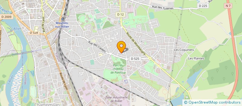 localisation de l'entreprise CLUB DE DANSE à YZEURE
