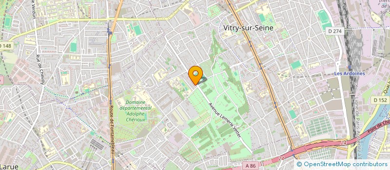 localisation de l'entreprise CLUB DE DANSE AUBER à VITRY-SUR-SEINE