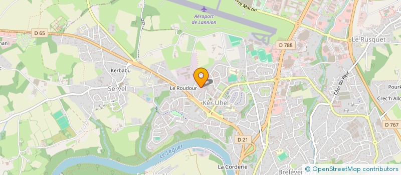 localisation de l'entreprise CLUB DE DANSE SPORTIVE LANNION TREGOR  LANNION