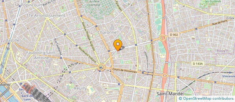 localisation de l'entreprise CLUB DE DANSE SPORTIVE PARIS NATION  PARIS