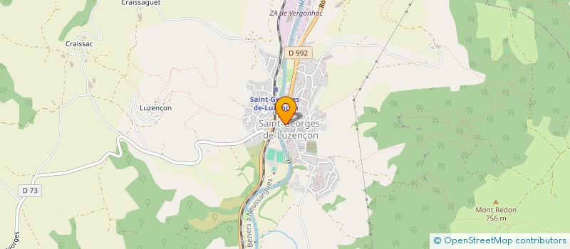 localisation de l'entreprise CLUB DE DANSES DE LUZENCON  SAINT-GEORGES-DE-LUZENCON