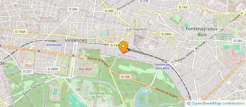 localisation de l'entreprise CLUB DE DEBAT LES VERBISTES DE PARIS 13 à FONTENAY-SOUS-BOIS
