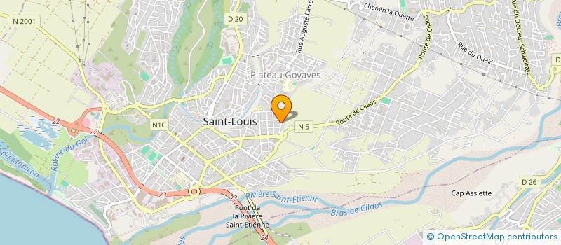 localisation de l'entreprise CLUB DE DOMINOS LES AMIS DES CACHALOTS  SAINT-LOUIS
