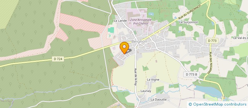 localisation de l'entreprise CLUB DE FLECHETTE COET BEIGNON  BEIGNON