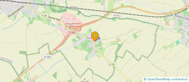 localisation de l'entreprise CLUB DE FLECHETTES AU BOEUF HOHWILLER  SOULTZ-SOUS-FORETS