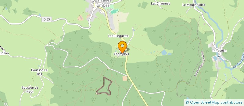 localisation de l'entreprise CLUB DE FLECHETTES AVALLONNAIS  QUARRE-LES-TOMBES