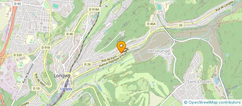 localisation de l'entreprise CLUB DE FOOT BALL  HERSERANGE