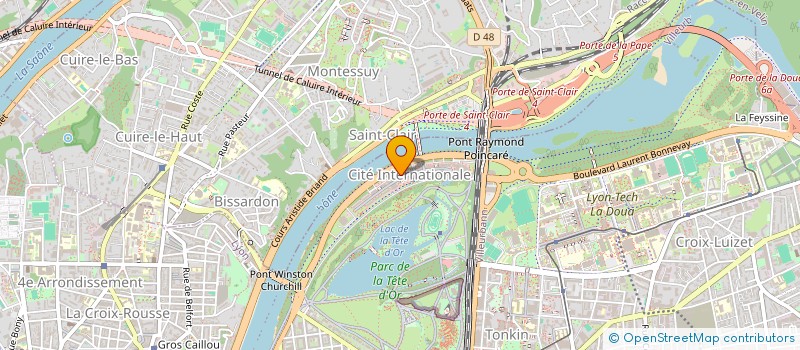 localisation de l'entreprise CLUB DE FOOTBALL- F.C PHARAON à LYON