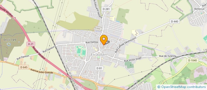 localisation de l'entreprise CLUB DE GENEALOGIE D'ESCAUDAIN ET DE L'OSTREVENT  ESCAUDAIN