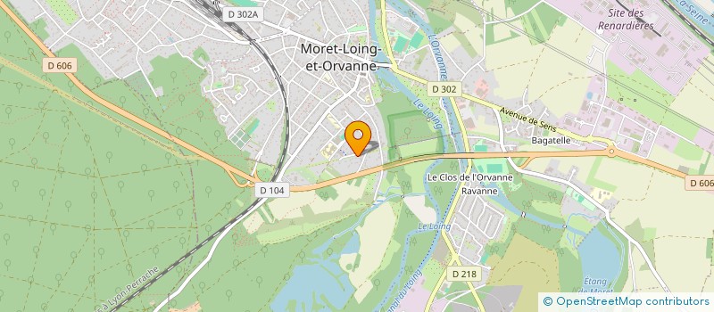 localisation de l'entreprise CLUB DE GO DE MORET SEINE ET LOING  MORET-LOING-ET-ORVANNE