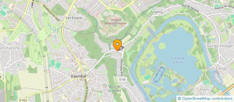 localisation de l'entreprise CLUB DE GO DE VAUREAL à VAUREAL