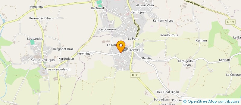 localisation de l'entreprise CLUB DE GYM  PLOUZEVEDE