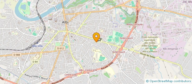 localisation de l'entreprise CLUB DE GYM DDE BELLEGARDE à ALBI