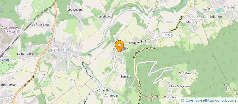 localisation de l'entreprise CLUB DE GYM DE DRAILLANT  DRAILLANT