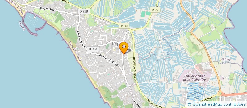 localisation de l'entreprise CLUB DE GYM LA SALICORNE à L'EPINE