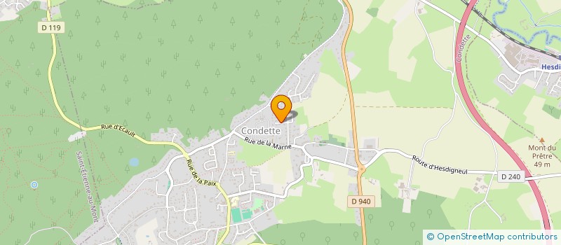 localisation de l'entreprise CLUB DE GYMN POUR TOUS  CONDETTE