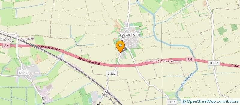 localisation de l'entreprise CLUB DE GYMNASTIQUE  GOTTESHEIM