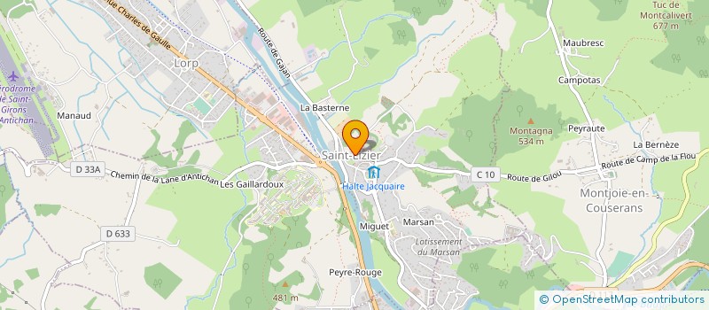 localisation de l'entreprise CLUB DE GYMNASTIQUE DE LORP à LORP-SENTARAILLE
