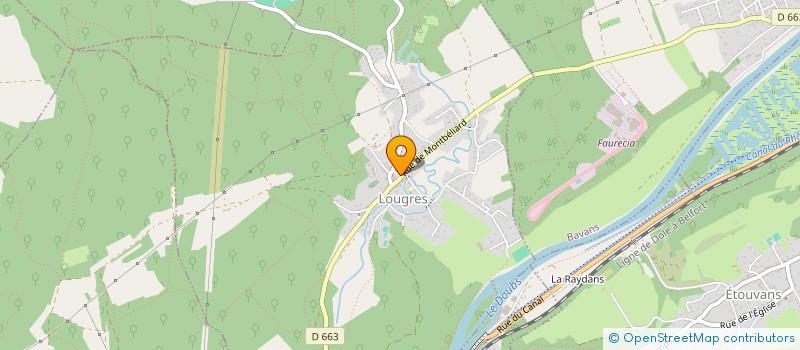 localisation de l'entreprise CLUB DE GYMNASTIQUE DE LOUGRES - MAIRIE à LOUGRES