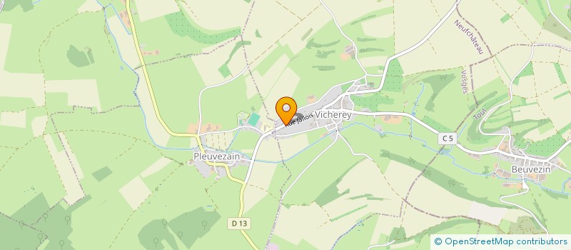 localisation de l'entreprise CLUB DE GYMNASTIQUE DU HAUT SAINTOIS  VICHEREY