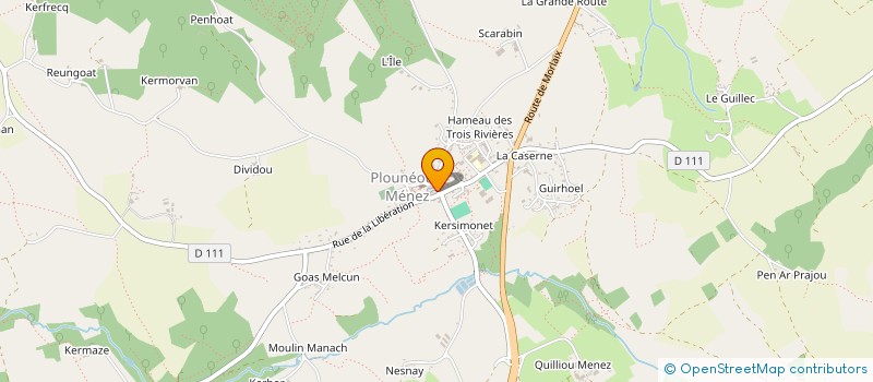 localisation de l'entreprise CLUB DE GYMNASTIQUE POUR TOUS à PLOUNEOUR-MENEZ