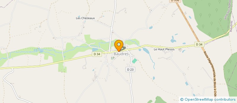 localisation de l'entreprise CLUB DE GYMNASTIQUE SPORTS ET LOISIRS à BAUDRES