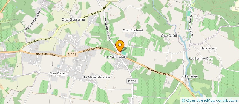 localisation de l'entreprise CLUB DE GYMNASTIQUE VOLONTAIRE  CHANIERS