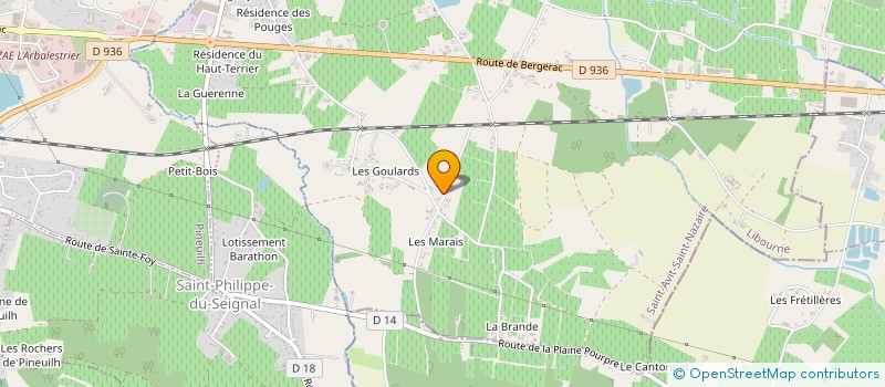 localisation de l'entreprise CLUB DE GYMNASTIQUE VOLONTAIRE  SAINT-ANDRE-ET-APPELLES