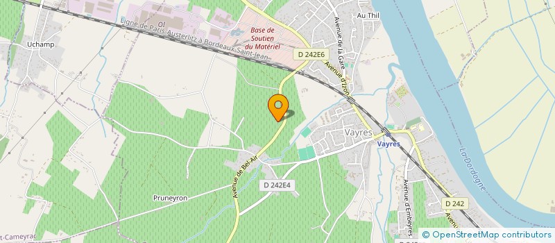 localisation de l'entreprise CLUB DE GYMNASTIQUE VOLONTAIRE DE VAYRES à VAYRES