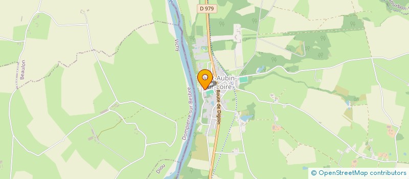 localisation de l'entreprise CLUB DE GYMNASTISQUE VOLONTAIRE  SAINT-AUBIN-SUR-LOIRE