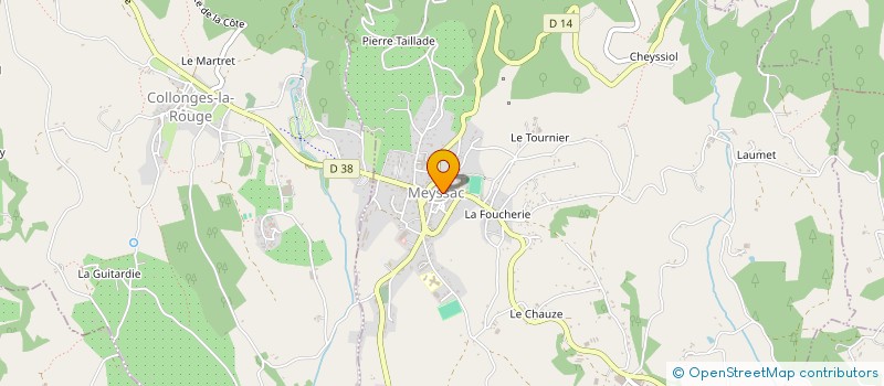 localisation de l'entreprise CLUB DE HANDBALL AMICAL DE LA REGION DE MEYSSAC  MEYSSAC
