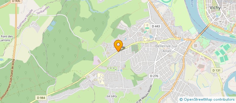 localisation de l'entreprise CLUB DE JEUNES DE BELLERIVE à BELLERIVE-SUR-ALLIER