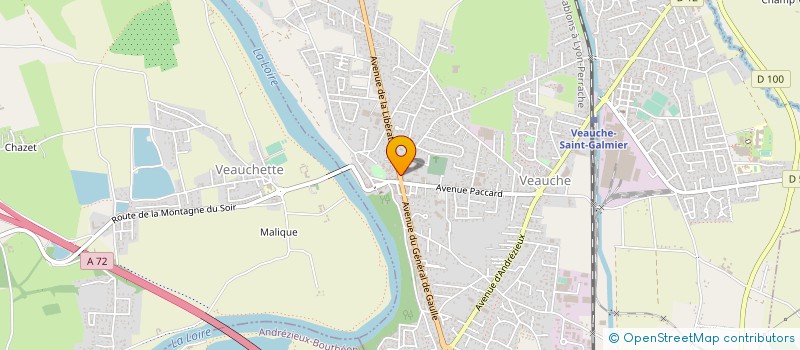 localisation de l'entreprise CLUB DE JEUNES DE VEAUCHE  VEAUCHE