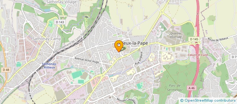 localisation de l'entreprise CLUB DE JEUNES Z.U.P. RILLIEUX à RILLIEUX-LA-PAPE