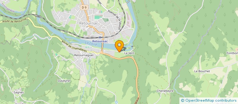 localisation de l'entreprise CLUB DE  JEUX DE SOCIETE DE RETOURNAC  RETOURNAC