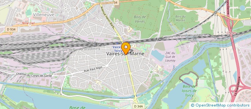 localisation de l'entreprise CLUB DE KARATE FRANCE SHOTOKAN DE VAIRES-SUR-MARNE à VAIRES-SUR-MARNE