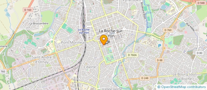 localisation de l'entreprise CLUB DE KUNG FU WUSHU YONNAIS à LA ROCHE-SUR-YON