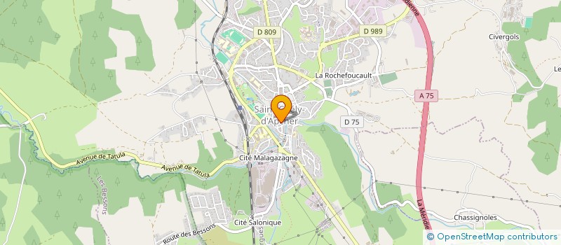 localisation de l'entreprise CLUB DE L'AGE D'OR 3E AGE à SAINT-CHELY-D'APCHER