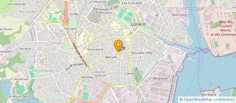 localisation de l'entreprise CLUB DE L'AGE D'OR  LORIENT