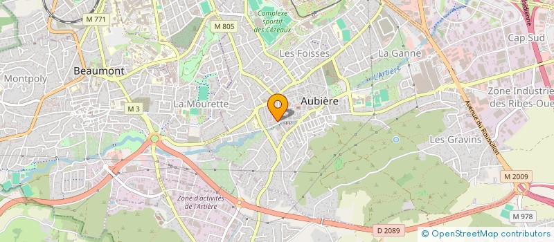 localisation de l'entreprise CLUB DE L'AGE D'OR  AUBIERE