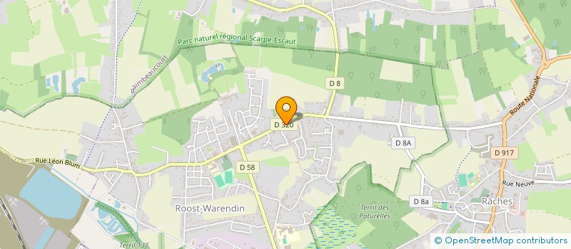 localisation de l'entreprise CLUB DE L'AGE D'OR  ROOST-WARENDIN