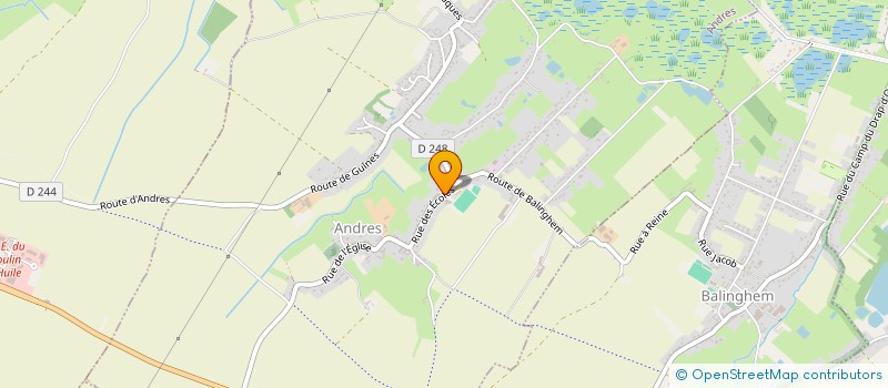 localisation de l'entreprise CLUB DE L'AGE D'OR D'ANDRES  ANDRES