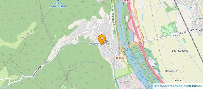 localisation de l'entreprise CLUB DE L'AGE D'OR DE VEUREY-VOIROIZE  VEUREY-VOROIZE