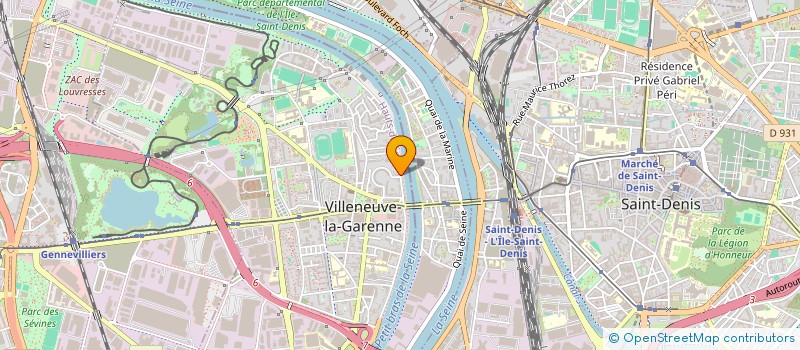 localisation de l'entreprise CLUB DE L'AGE D'OR DE VILLENEUVE-LA-GARENNE à VILLENEUVE-LA-GARENNE