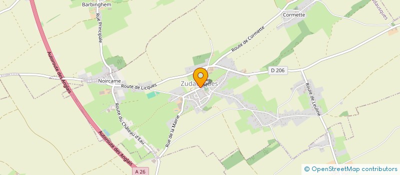 localisation de l'entreprise CLUB DE L'AGE D'OR DE ZUDAUSQUES  ZUDAUSQUES