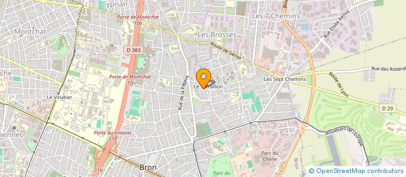 localisation de l'entreprise CLUB DE L AIR DE LA REGION LYONNAISE à BRON