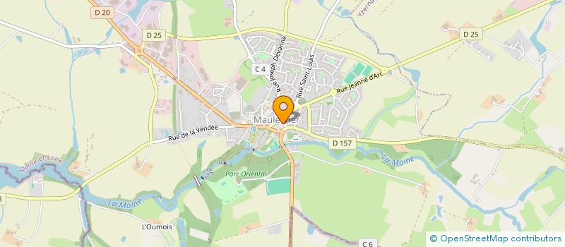 localisation de l'entreprise CLUB DE L'AMICALE DES RETRAITES  MAULEVRIER