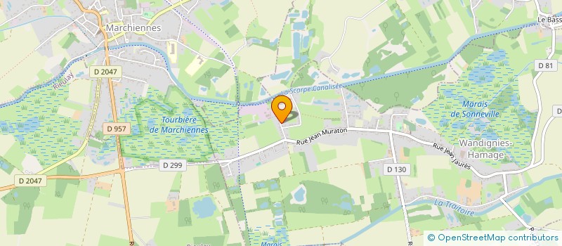 localisation de l'entreprise CLUB DE L AMITIE  WANDIGNIES-HAMAGE